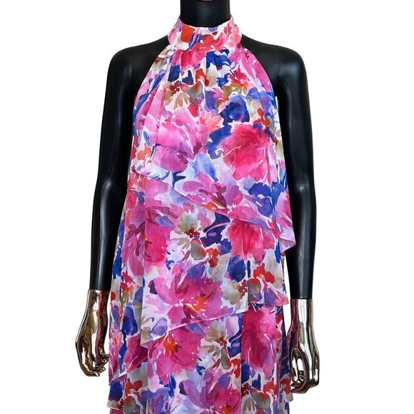 MISA Los Angeles Victorine Pink Floral High Low Dress NWT MSRP $460 - Picture 5 of 10